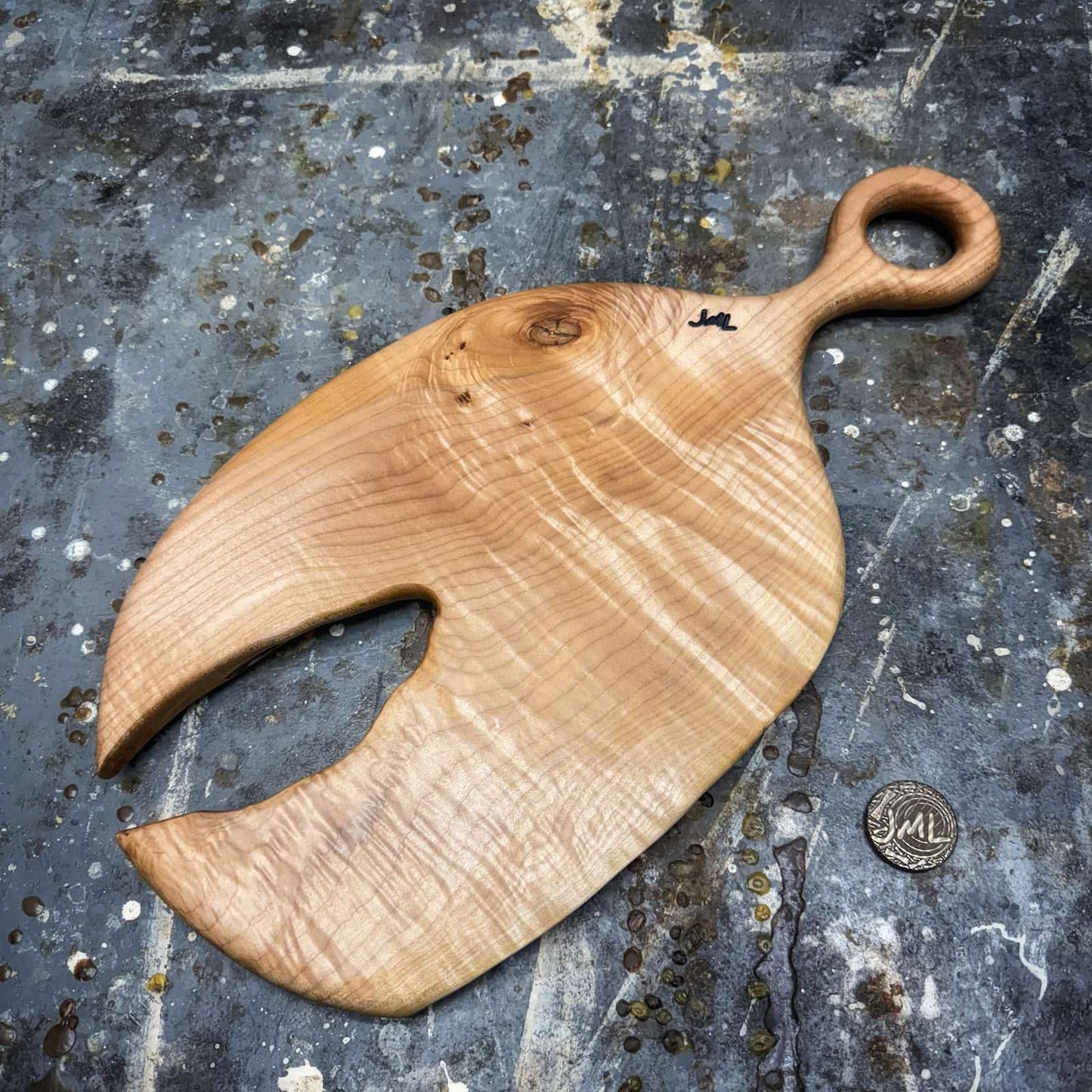 full board shot showing overall shape and figure